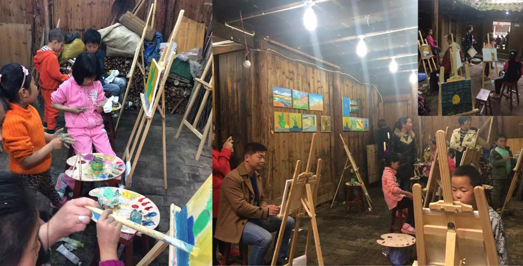 漈下古村培训教师(古宅内)