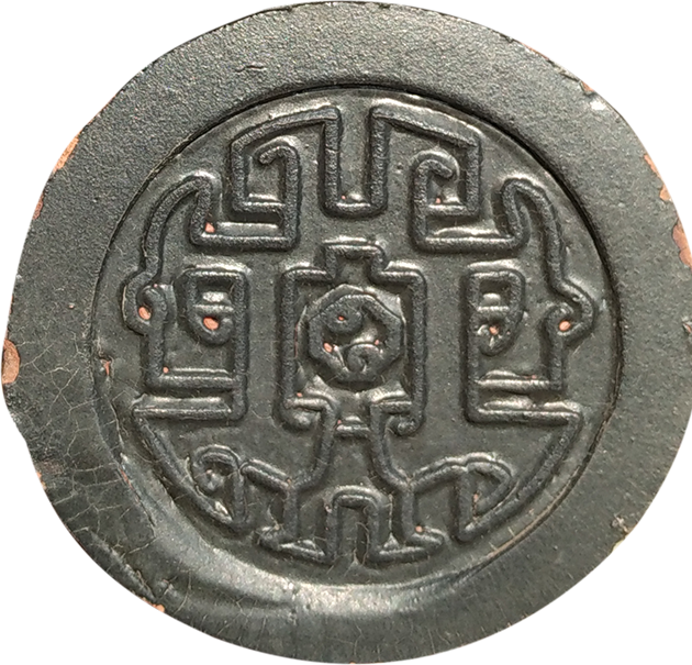 筒瓦花檐花纹图案