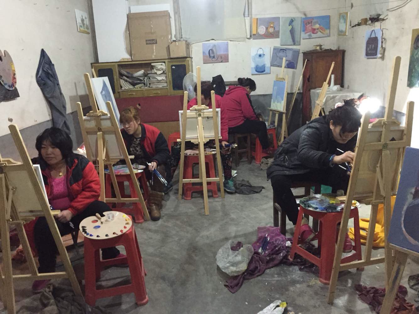 人人都是艺术家 走进马二丘村 画室现场-1