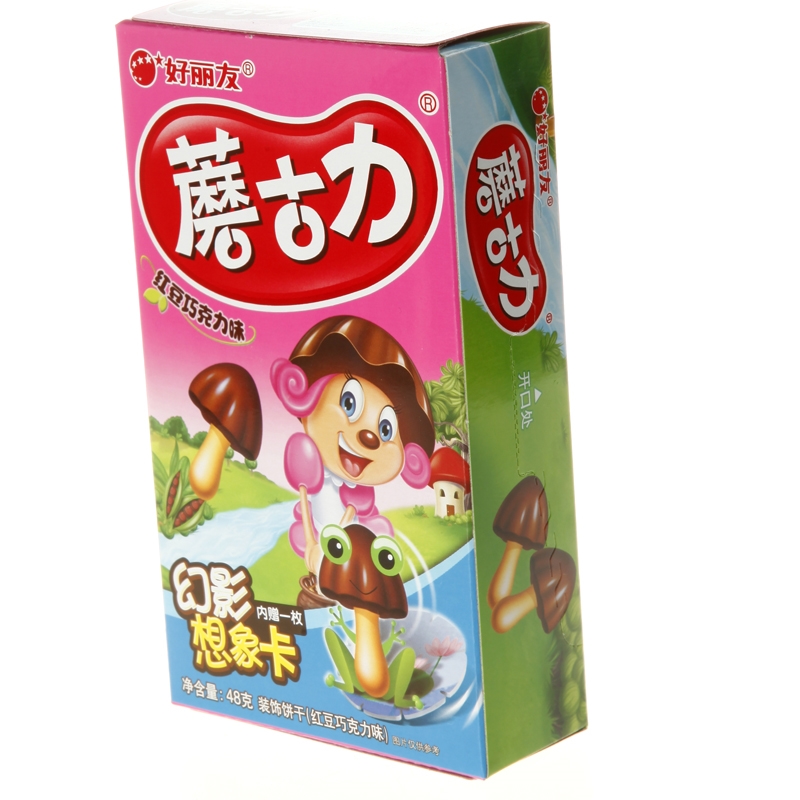 48g好丽友蘑古力(红豆巧)